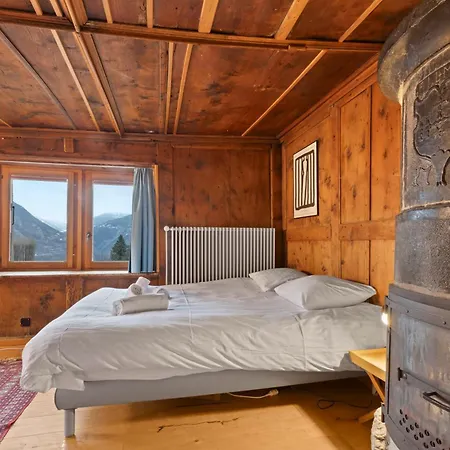 بيت للعطل Maison 9 Personnes A Venthone, Sauna Et Vue *